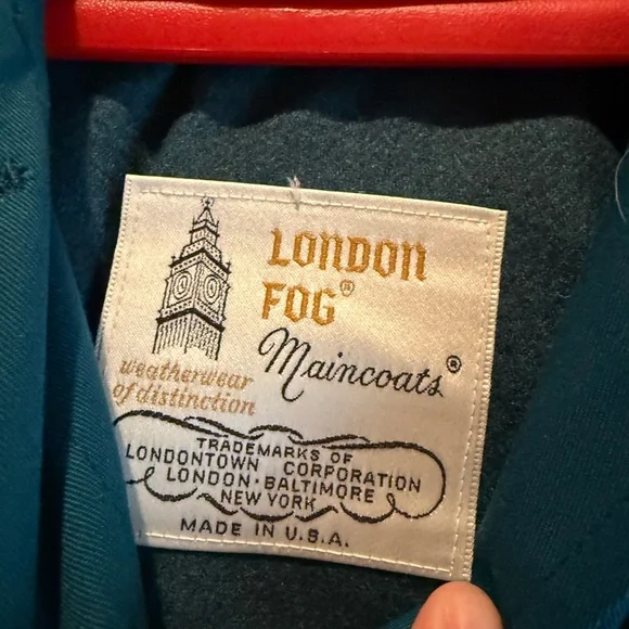 London Fog Blue Trench Coat size 6 Petite - Picture 2 of 12